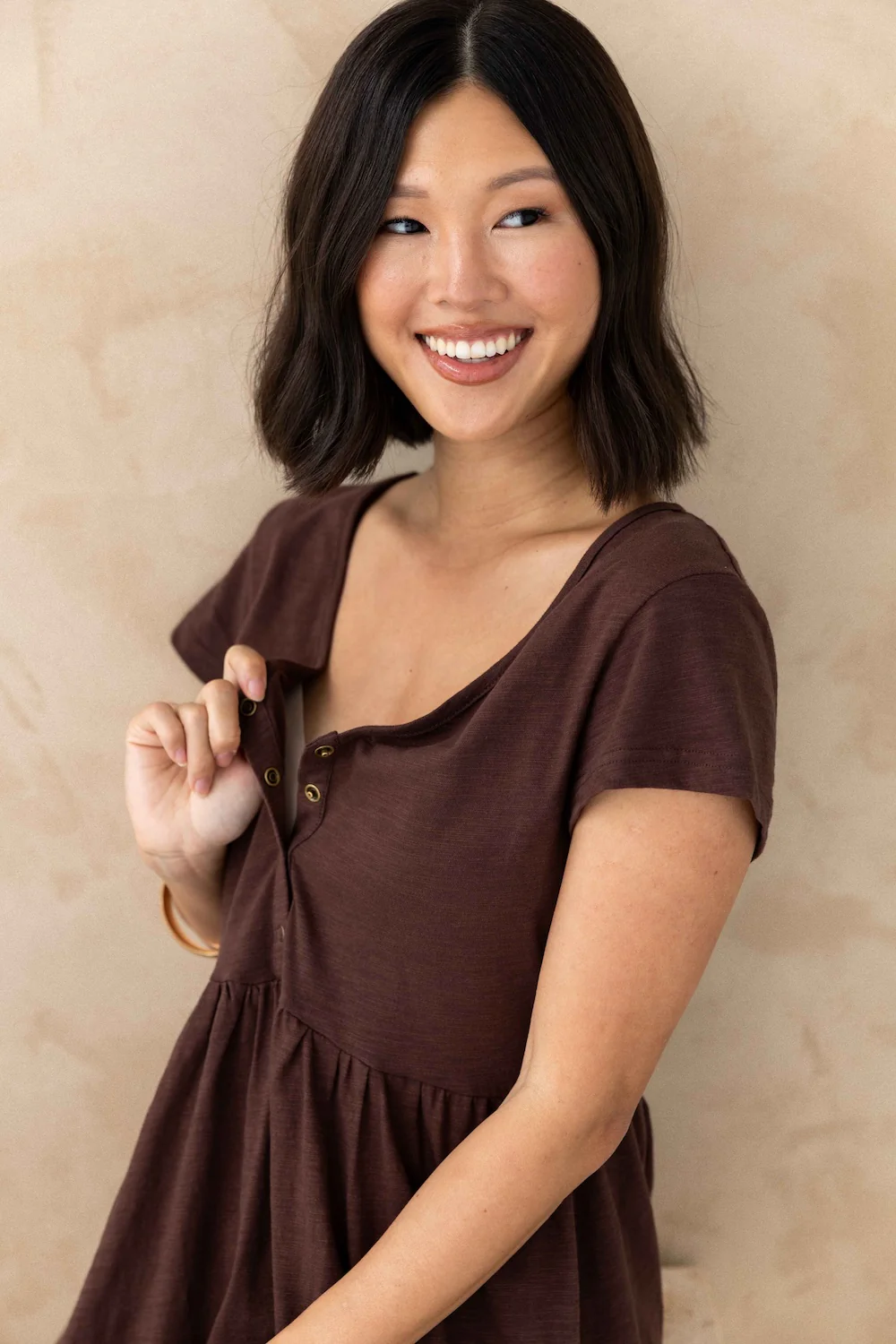 Clover Dress - Chocolate - Image 8