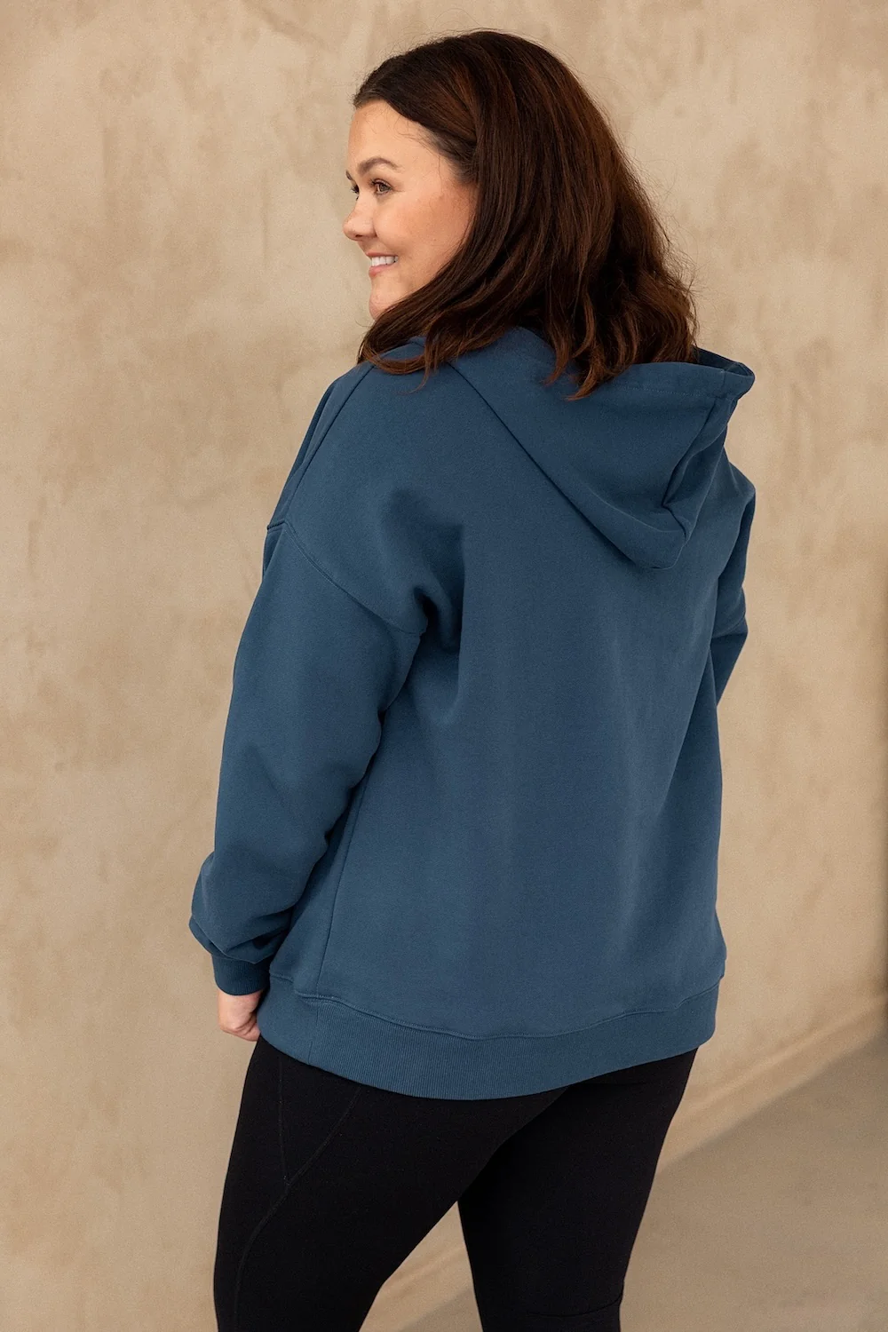 Half Zip Hoodie - Steel - Image 10
