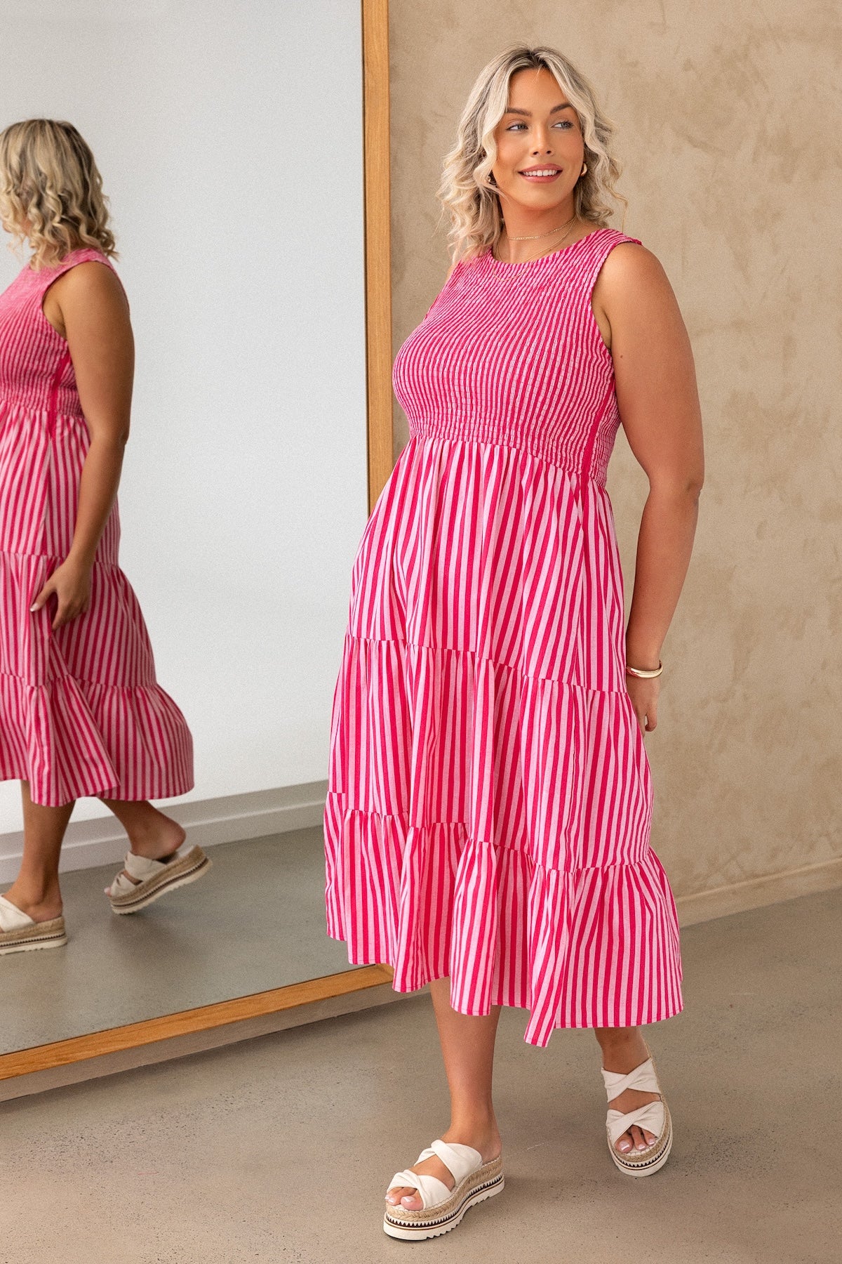 Sophie Dress - Cherry Pink - Image 5